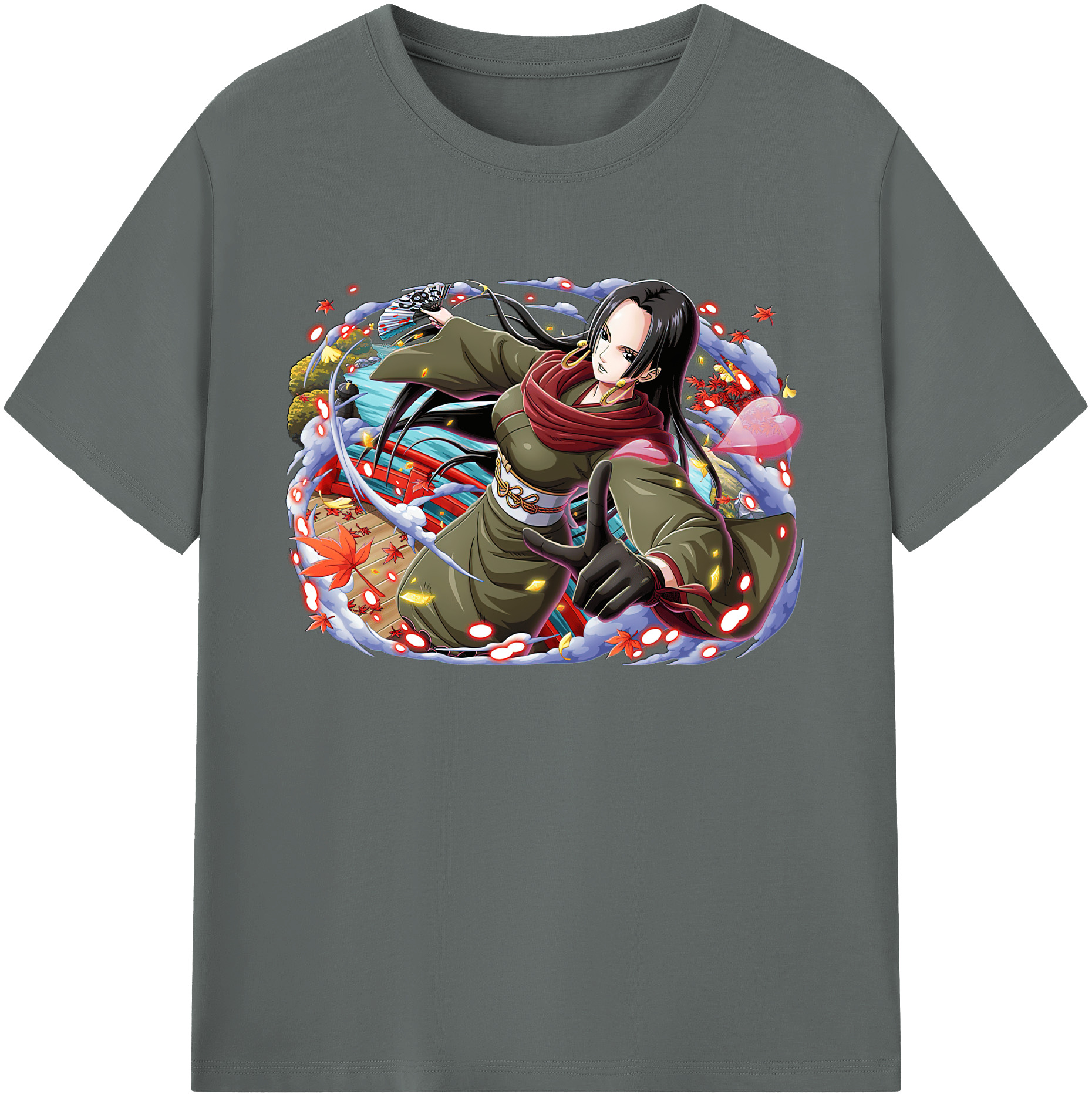 ワンピース ボア・ハンコック ONE PIECE Boa·Hancock 綿100％ メンズ半袖Tシャツ｜肌触りやわらか＆通気性